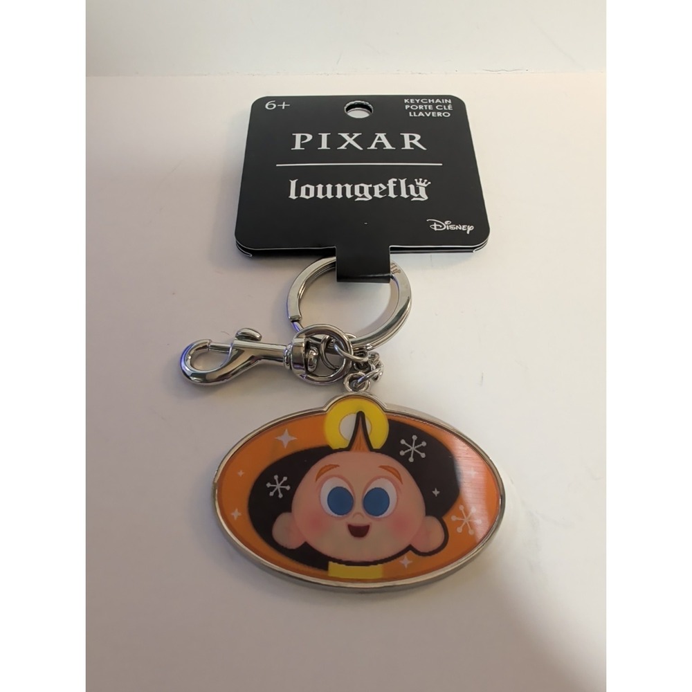 Loungefly Disney Pixar The Incredibles Jack-Jack Lenticular Enamel Keychain NEW